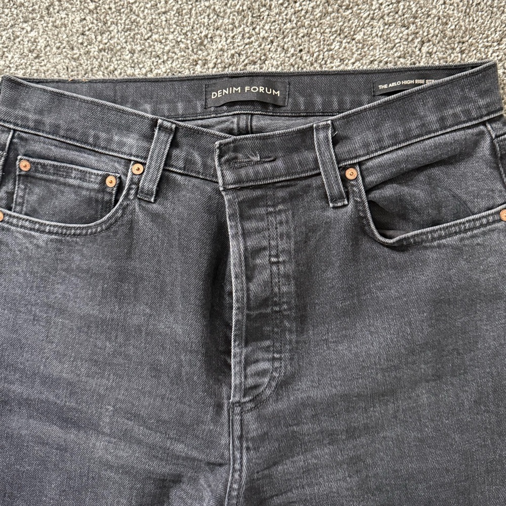 Denim Forum Black High Rise Jeans
